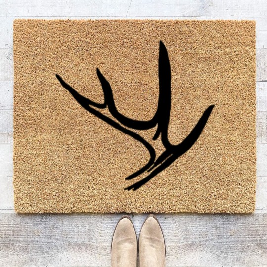 Discover White Tail Deer Antler Coir Doormats
