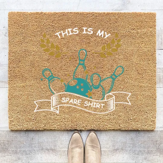 Discover This Is My Spare Coir Doormats Funny Strike Pins Bowling Action Coir Doormats