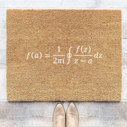 Discover Cauchy integral dark version - Mathematics - Coir Doormats