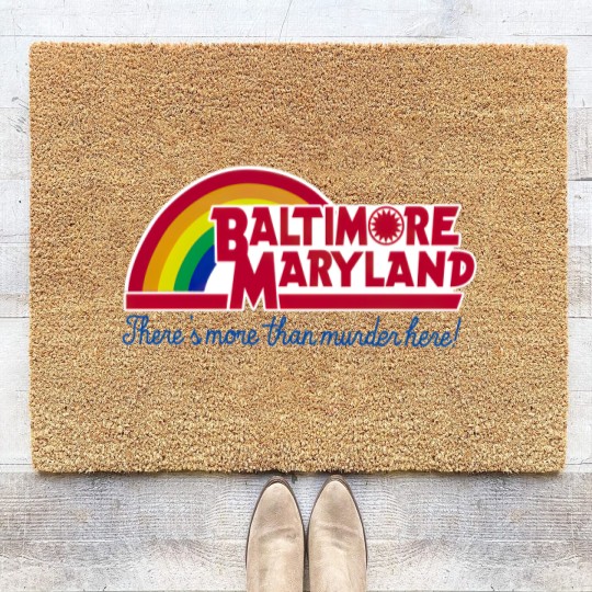 Discover Baltimore Maryland - Reading rainbow - Baltimore Maryland - Coir Doormats