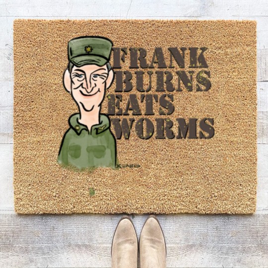 Discover Frank Burns Eats Worms - Mash - Coir Doormats