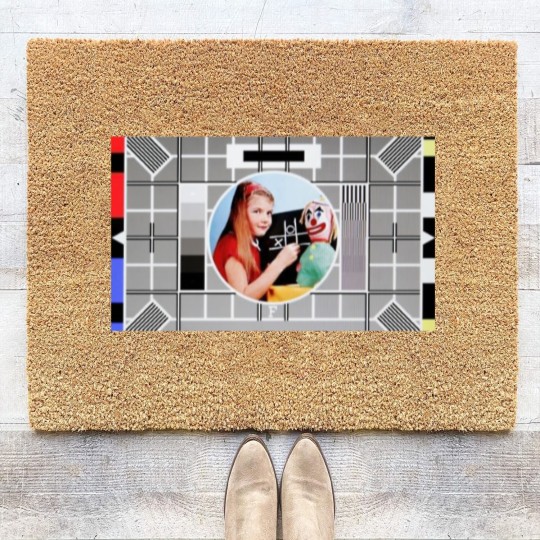 Discover BBC test card F featuring 008 Coir Doormats