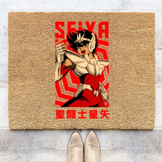 Discover Pegasus Seiya == Saint Seiya == Vintage Anime Design - Seiya - Coir Doormats