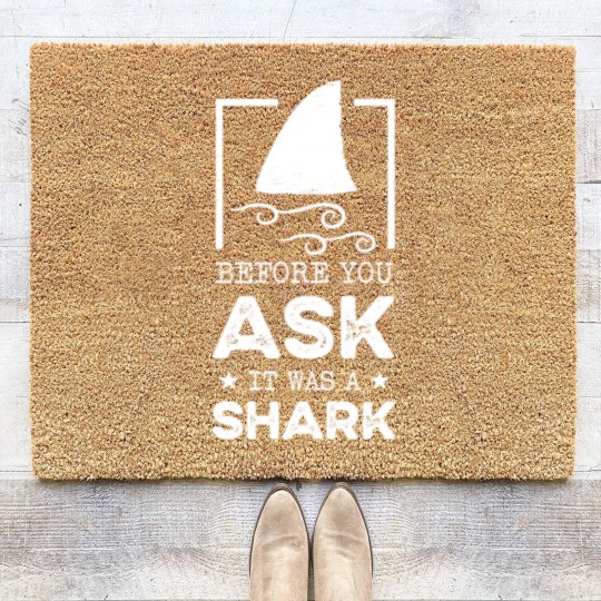 Discover Amputee Before you ask it was a shark Coir Doormats