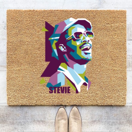 Discover Stevie Wonder Popart - Stevie Wonder - Coir Doormats