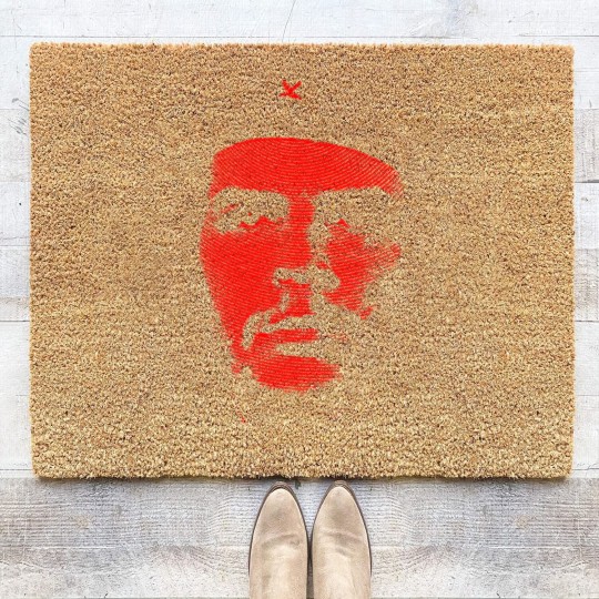 Discover Che Guevara By Circles - Che Guevara By Circles Lines Iconic - Coir Doormats