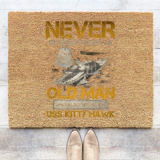 Discover USS Kitty Hawk CV 63 Coir Doormats