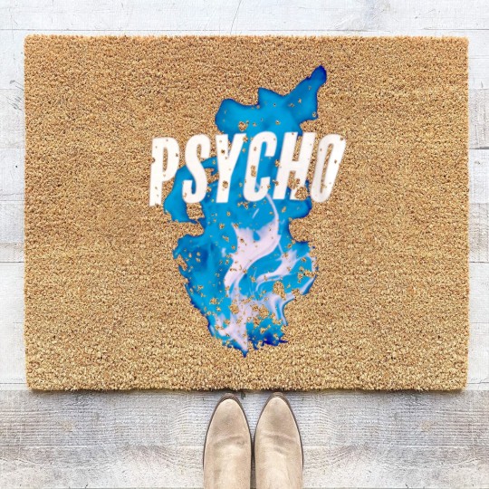 Discover Psycho Blue Fire - Dave Psychodrama - Coir Doormats