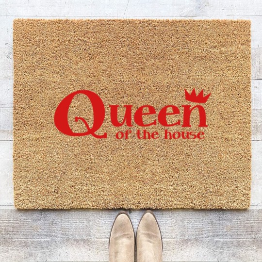 Discover Queen of the House with little crown Coir Doormats