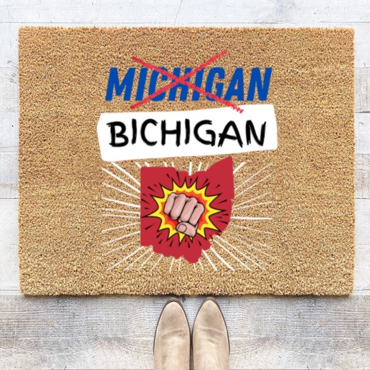 Discover Michigan Bichigan - Ohio State Football - Coir Doormats