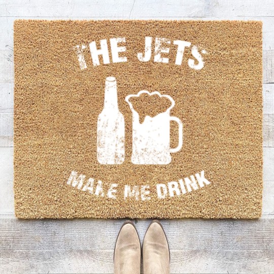 Discover The Jets Make Me Drink Coir Doormats