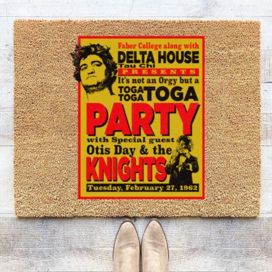 Discover Delta House Flyer from Animal House - Animal House Toga - Coir Doormats