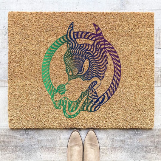 Discover Jerry Garcia Wolf guitar Dead Coir Doormats