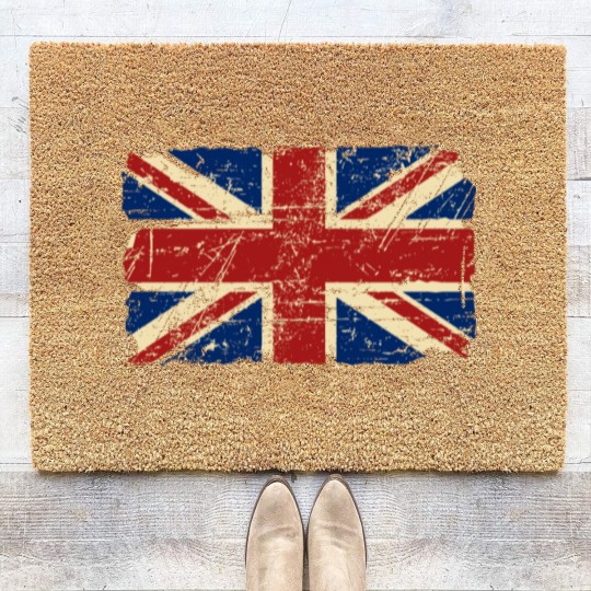 Discover Union Jack Flag - Vintage Look Coir Doormats