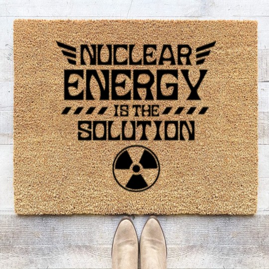 Discover Nuclear energy is the solution Atomic Fusion Clean Coir Doormats