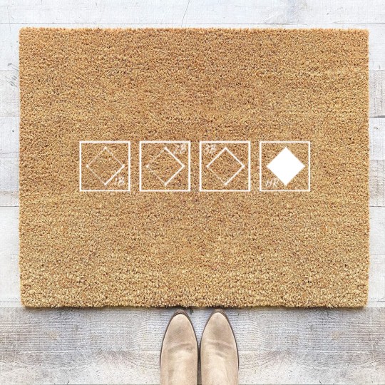 Discover Baseball Scorecard - Baseball - Coir Doormats
