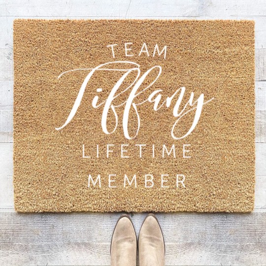 Discover Team Tiffany lifetime member Coir Doormats