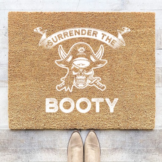 Discover Pirate - Surrender The Booty Coir Doormats
