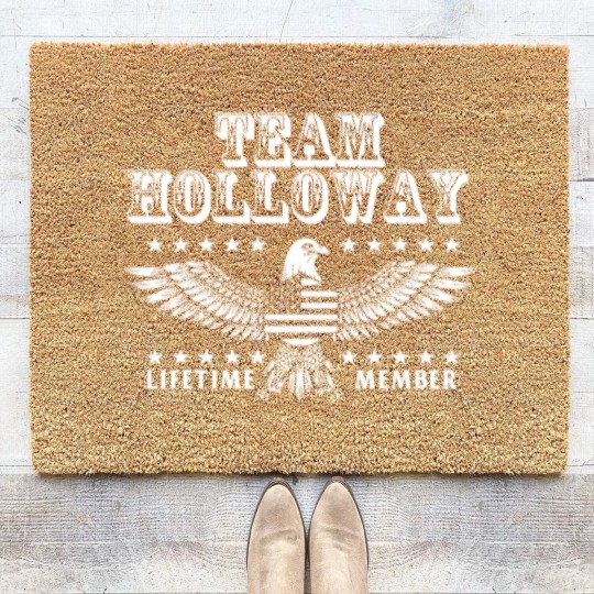 Discover Team Holloway Last Name Surname Pride Coir Doormats