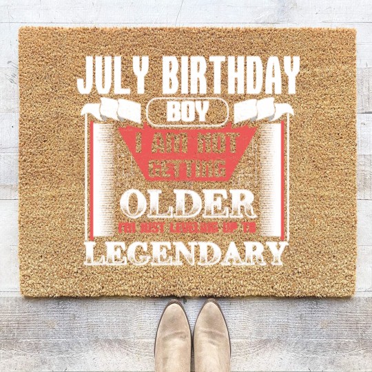 Discover July Birthday Kings Gift Idea Coir Doormats