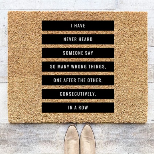 Discover So Many Bad Things Coir Doormats