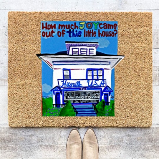 Discover The Motown House - Record Label - Coir Doormats