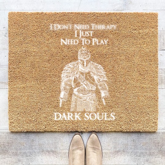 Discover Need to play Dark souls - I don't need therapy Coir Doormats