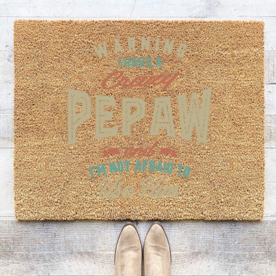 Discover Crazy Pepaw Coir Doormats