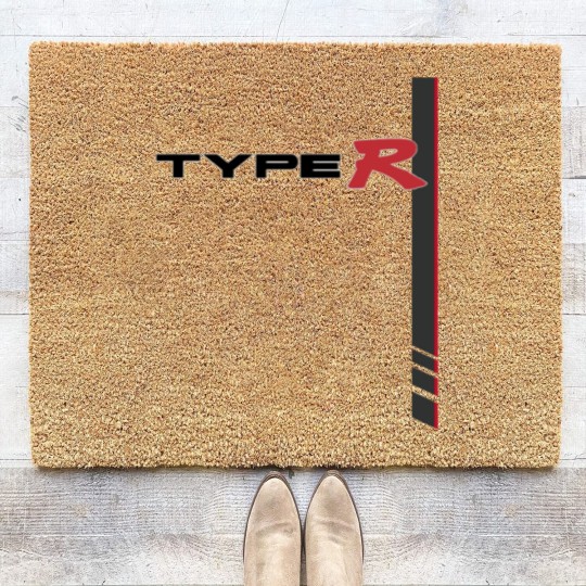 Discover TYPE R CLASSIC SPOON RACING STRIPE - Nighthawk Black - Integra Type R - Coir Doormats