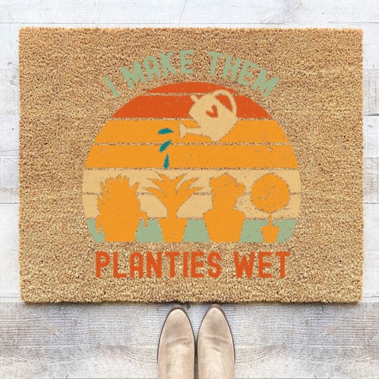 Discover I Make Them Planties Wet-gardening lover Coir Doormats