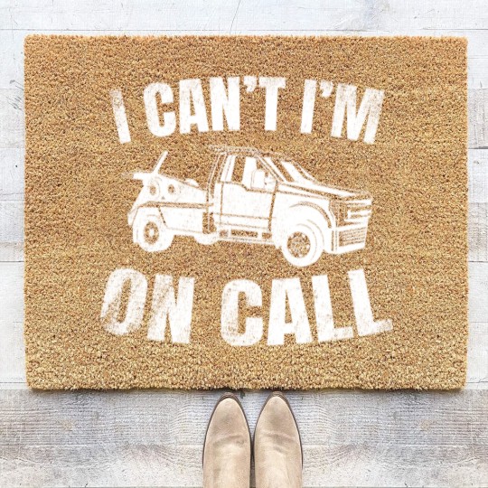Discover Tow Truck Driver Wrecker Recovery Vehicle Coir Doormats