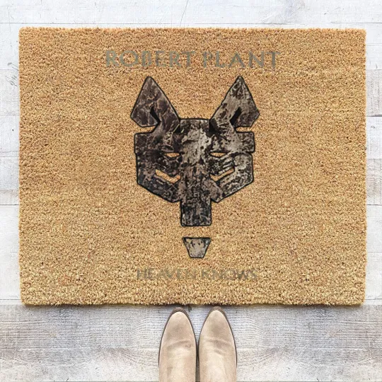 Discover Robert Plant Unisex Coir Doormats: Heaven Knows