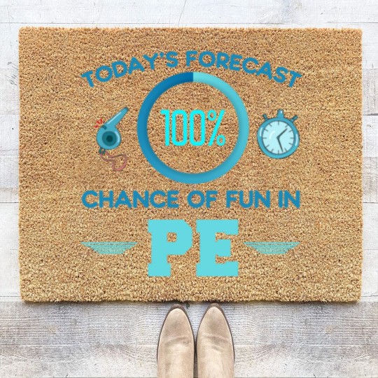 Discover Physical Education Teacher Educator Humor Coir Doormats