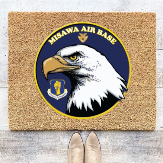 Discover Misawa Air Base Japan Us 35Th Fighter Wing Jasdf Coir Doormats