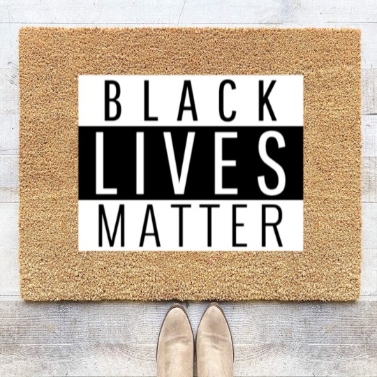 Discover black lives matter mask Coir Doormats