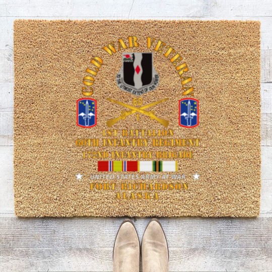 Discover 1st Bn, 60th Inf - 172nd In Bde - Ft Richardson AK Coir Doormats