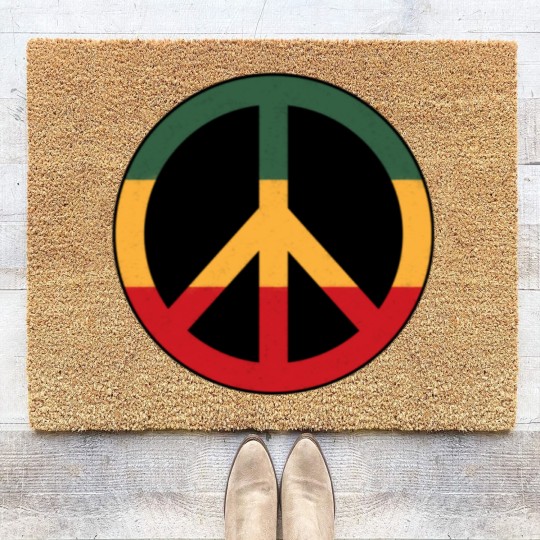 Discover reggae peace Coir Doormats