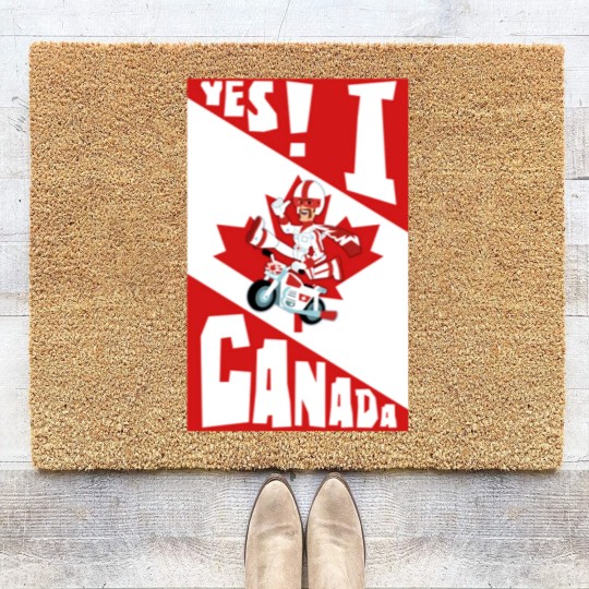 Discover Yes! I Canada - 1 - Duke Caboom Canadian Stuntman - Coir Doormats