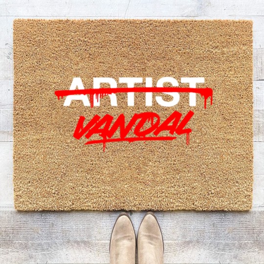 Discover Vandal Not Artist Coir Doormats