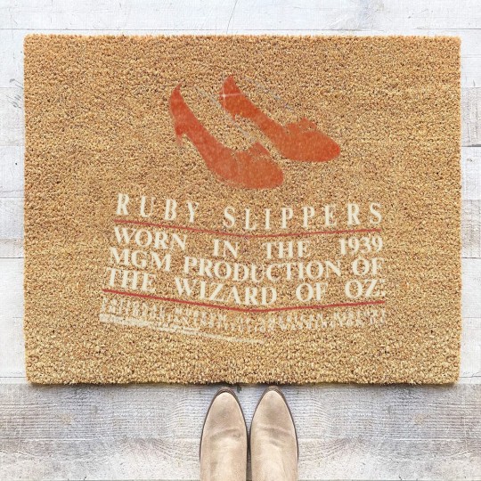 Discover Vintage The Wizard Of Oz Dorothy Ruby Slippers Coir Doormats Made In USA