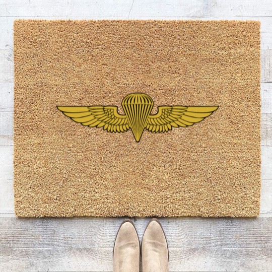 Discover Navy--Jump-Wings-0208 Coir Doormats