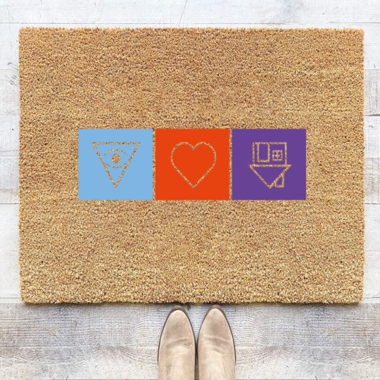 Discover The Neighbourhood Love Coir Doormats
