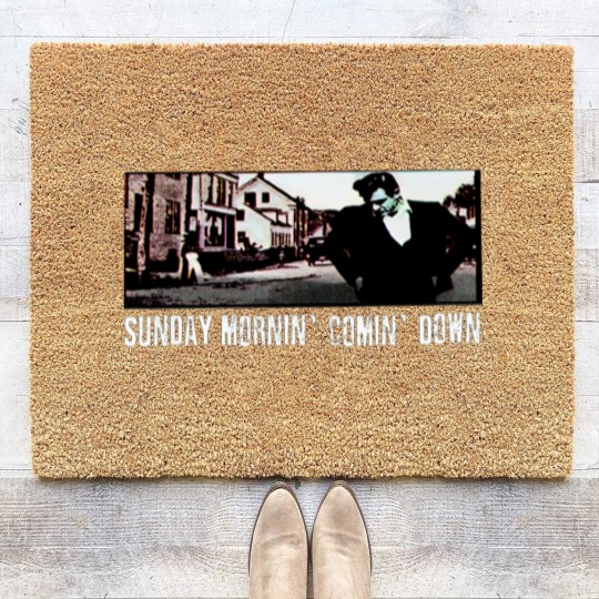 Discover Johnny Cash  Sunday Mornin Comin Down Coir Doormats, Johnny Cash Coir Doormats, Johnny Cash Coir Doormats, Johnny Cash Coir Doormats, Johnny Cash Gifts