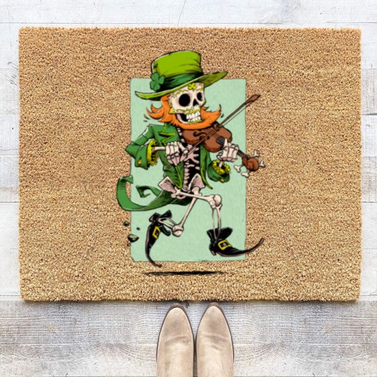 Discover Dia de los Leprechauns - Leprechaun - Coir Doormats