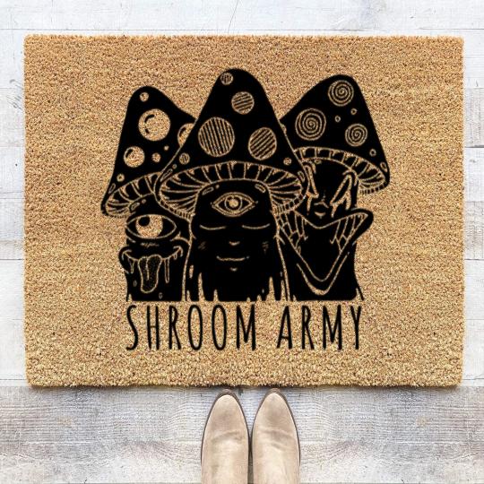 Discover Car Decal BLACK-01 Coir Doormats