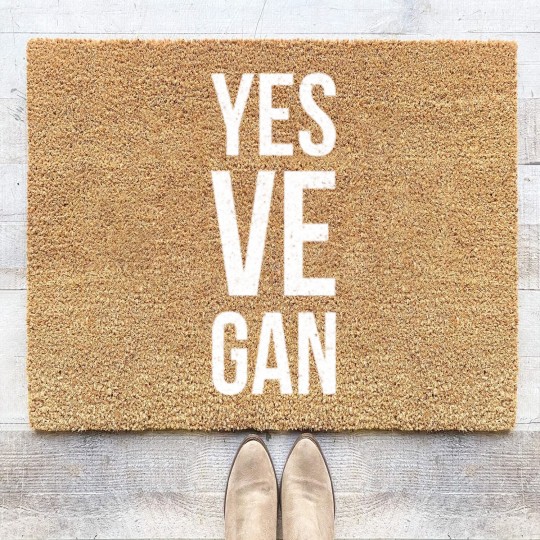 Discover Vegan Veganism Coir Doormats