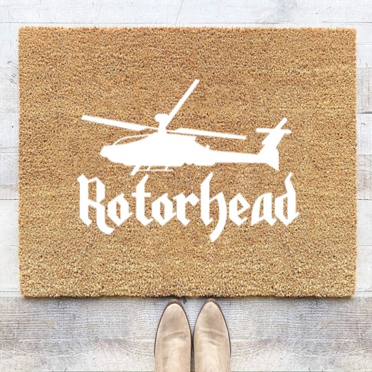 Discover Rotorhead Helicopter Pilot - Helicopter - Coir Doormats