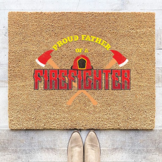 Discover Proud Parent Of A Firefighter Coir Doormats