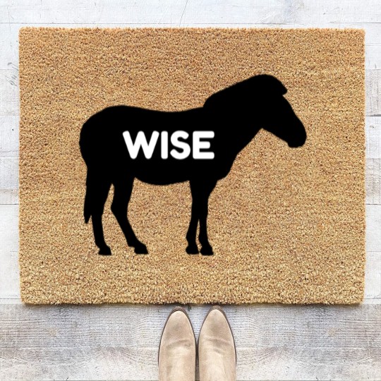 Discover Wise Ass Funny Donkey Funny Coir Doormats