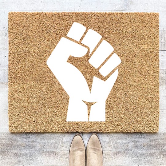 Discover Black Power Fist, black lives matter, civil rights - Black Power Fist - Coir Doormats